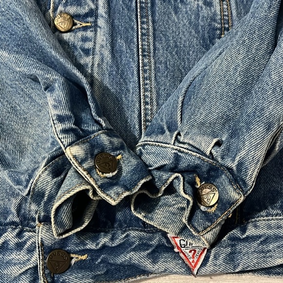 Guess Vintage Denim Jean Jacket Size Medium - Picture 5 of 12